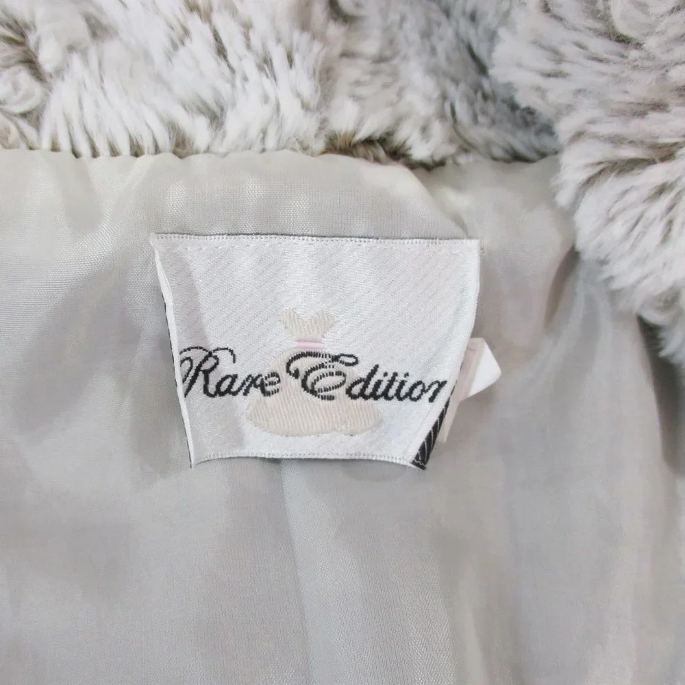 Rare Editions Big Girls Cropped Faux Fur Open Vest - Picture 6 of 8